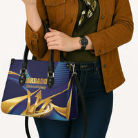Barbados Gold Trident Leather Bag Luxury Style