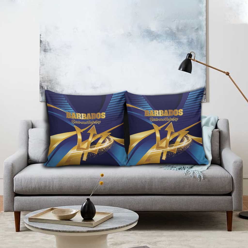 Barbados Gold Trident Pillow Cover Luxury Style
