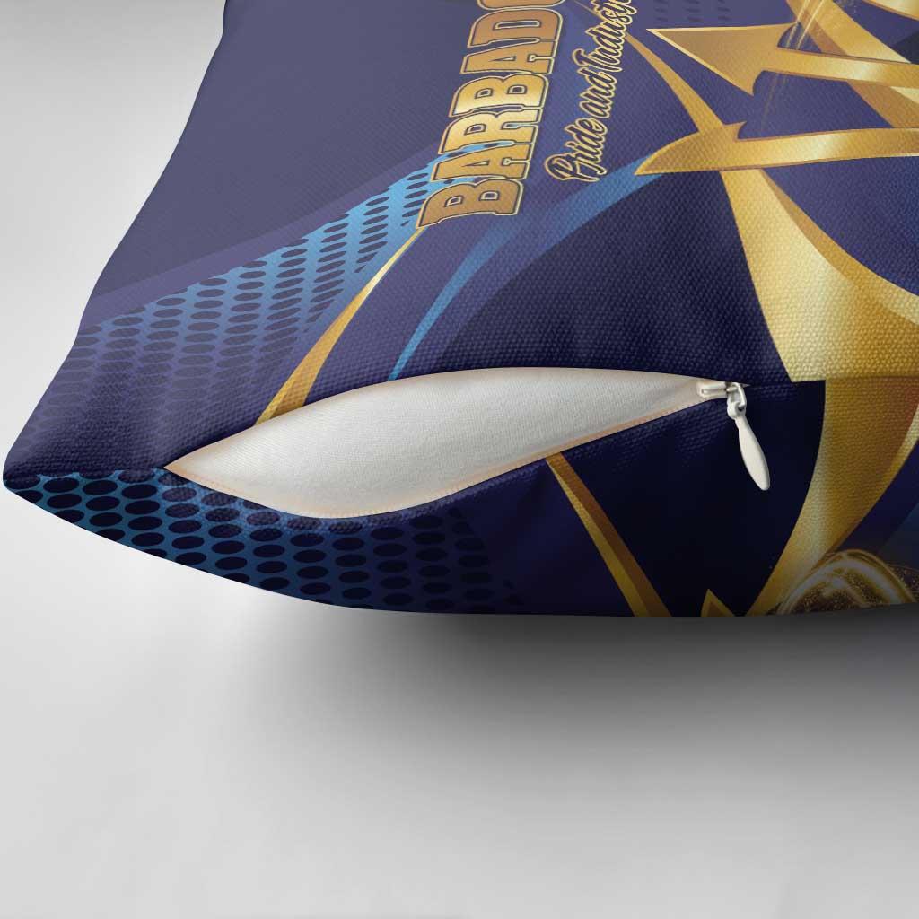 Barbados Gold Trident Pillow Cover Luxury Style