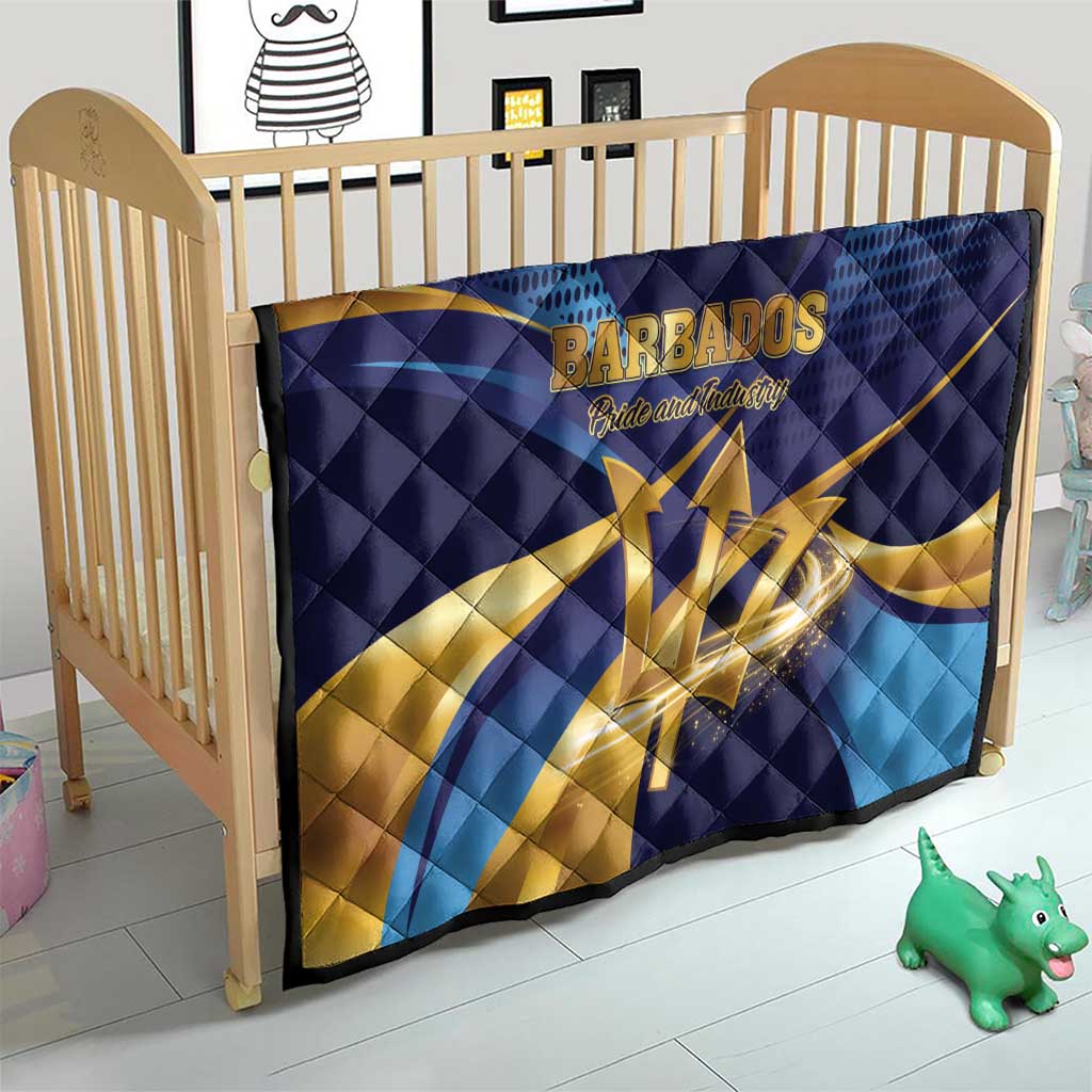 Barbados Gold Trident Quilt Luxury Style