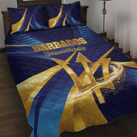 Barbados Gold Trident Quilt Bed Set Luxury Style