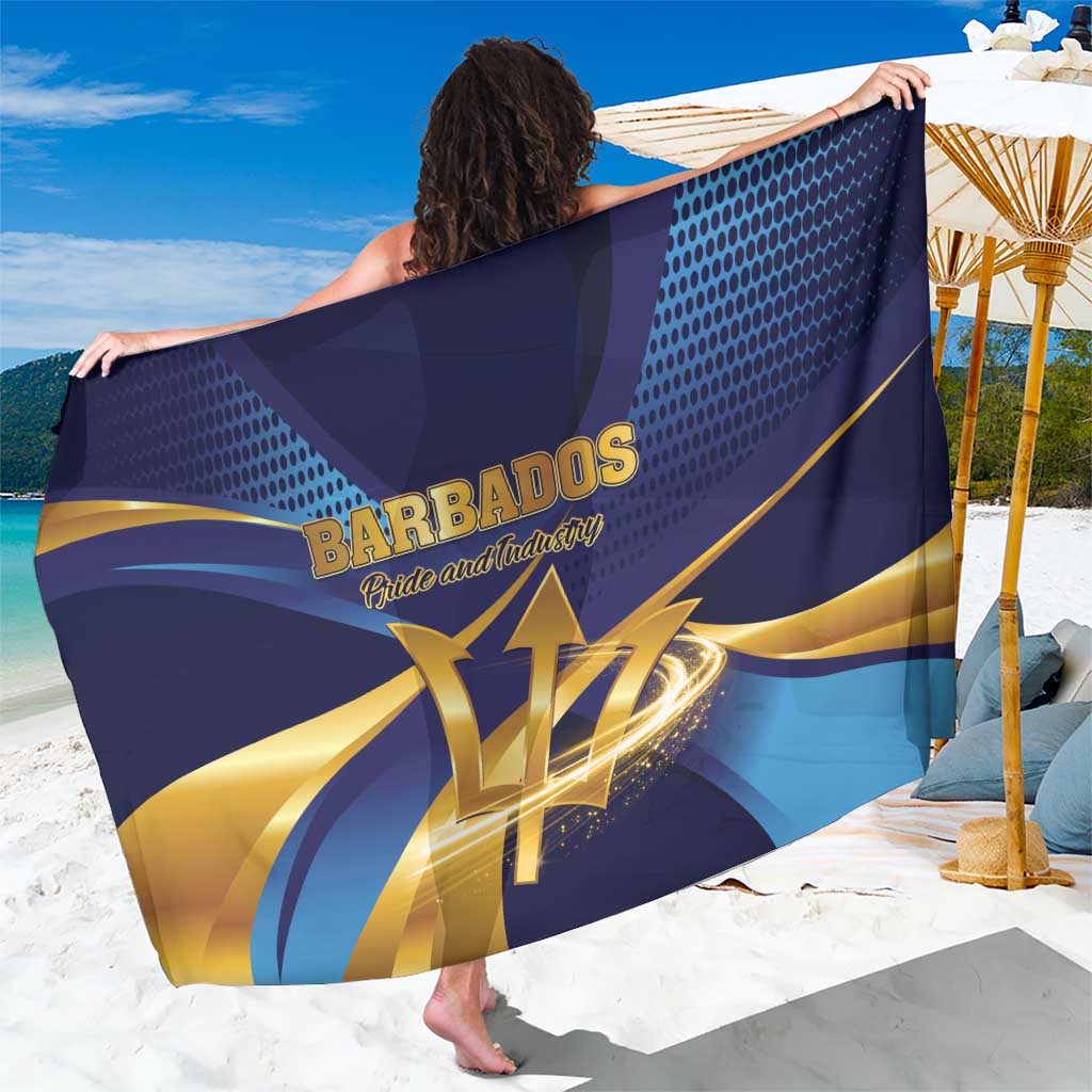 Barbados Gold Trident Sarong Luxury Style
