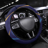 Barbados Gold Trident Steering Wheel Cover Luxury Style