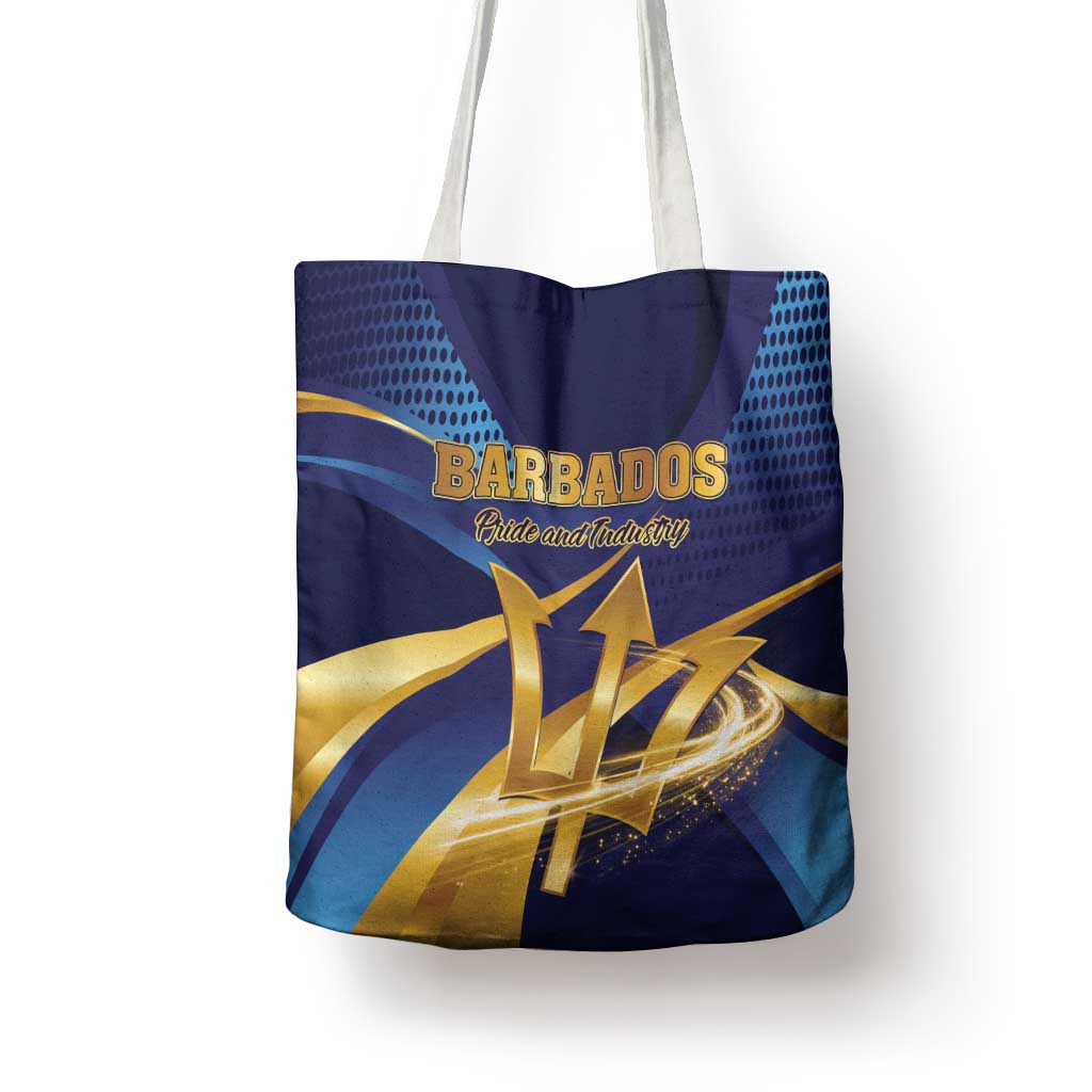 Barbados Gold Trident Tote Bag Luxury Style