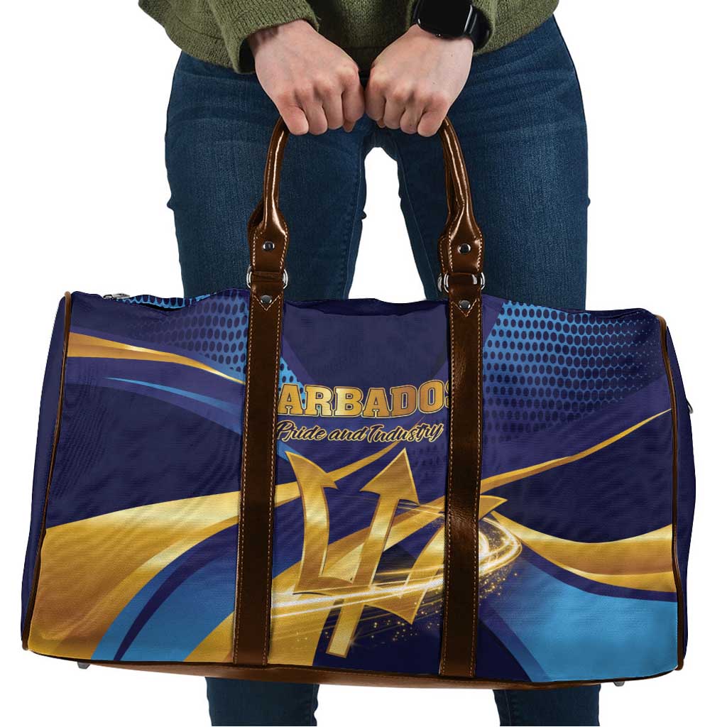 Barbados Gold Trident Travel Bag Luxury Style