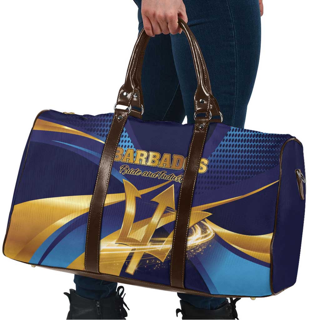 Barbados Gold Trident Travel Bag Luxury Style
