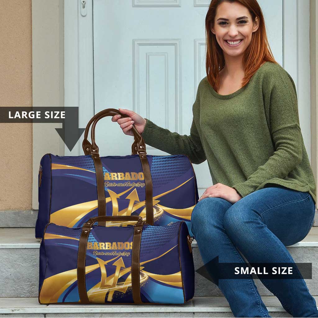 Barbados Gold Trident Travel Bag Luxury Style