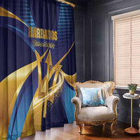 Barbados Gold Trident Window Curtain Luxury Style