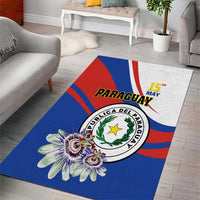 Paraguay Independence Day 2025 Area Rug Passiflora Paz y justicia