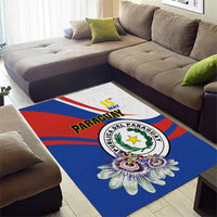 Paraguay Independence Day 2025 Area Rug Passiflora Paz y justicia