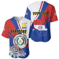 Personalized Paraguay Independence Day 2025 Baseball Jersey Passiflora Paz y justicia