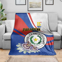 Paraguay Independence Day 2025 Blanket Passiflora Paz y justicia