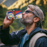 Personalized Paraguay Independence Day 2025 4 in 1 Can Cooler Tumbler Passiflora Paz y justicia