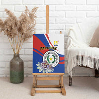 Paraguay Independence Day 2025 Canvas Wall Art Passiflora Paz y justicia