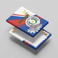 Paraguay Independence Day 2025 Canvas Wall Art Passiflora Paz y justicia