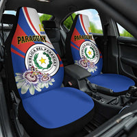 Paraguay Independence Day 2025 Car Seat Cover Passiflora Paz y justicia