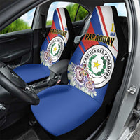 Paraguay Independence Day 2025 Car Seat Cover Passiflora Paz y justicia