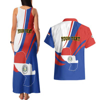 Personalized Paraguay Independence Day 2025 Couples Matching Tank Maxi Dress and Hawaiian Shirt Passiflora Paz y justicia