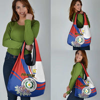 Paraguay Independence Day 2025 Grocery Bag Passiflora Paz y justicia