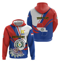 Personalized Paraguay Independence Day 2025 Hoodie Passiflora Paz y justicia