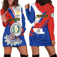 Personalized Paraguay Independence Day 2025 Hoodie Dress Passiflora Paz y justicia