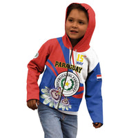 Personalized Paraguay Independence Day 2025 Kid Hoodie Passiflora Paz y justicia