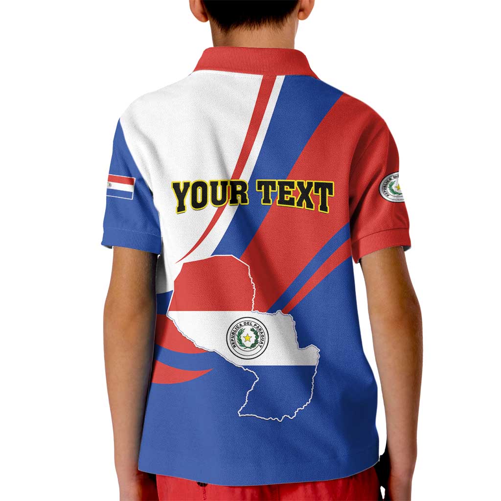 Personalized Paraguay Independence Day 2025 Kid Polo Shirt Passiflora Paz y justicia