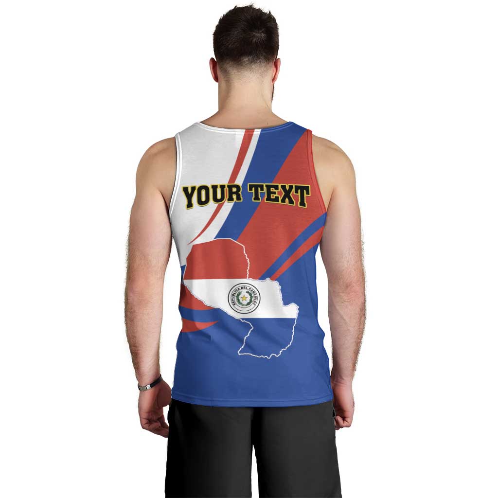 Personalized Paraguay Independence Day 2025 Men Tank Top Passiflora Paz y justicia