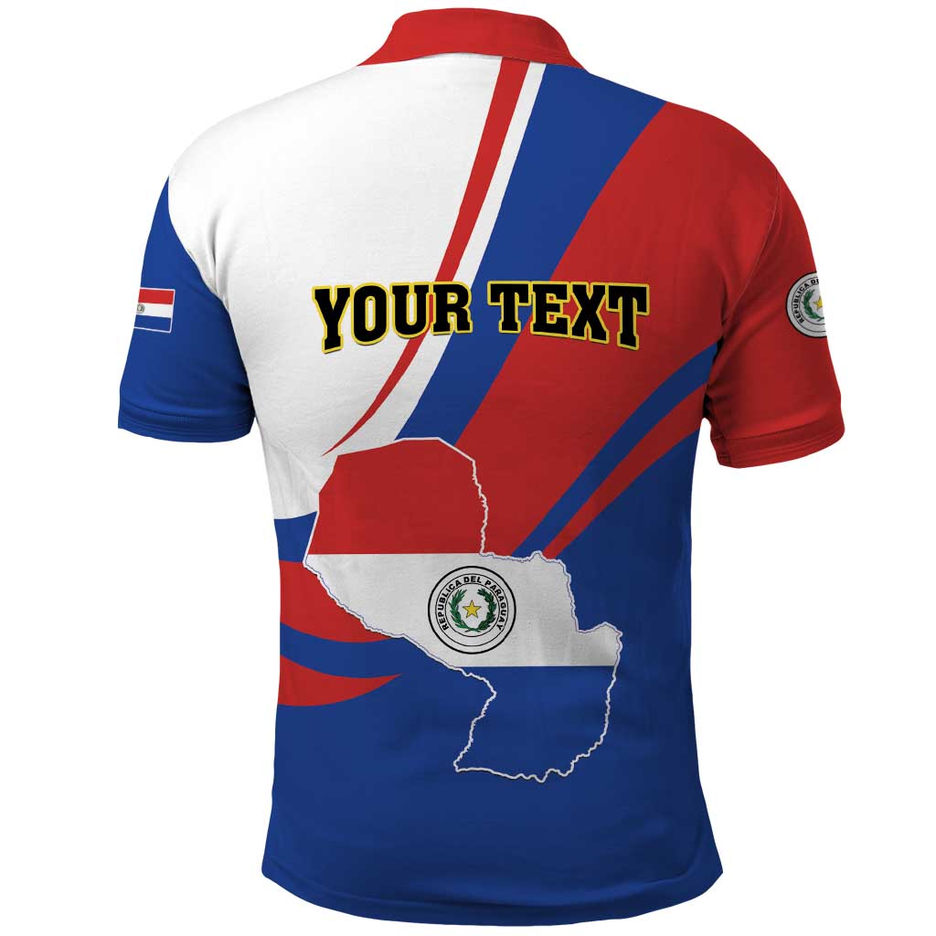 Personalized Paraguay Independence Day 2025 Polo Shirt Passiflora Paz y justicia