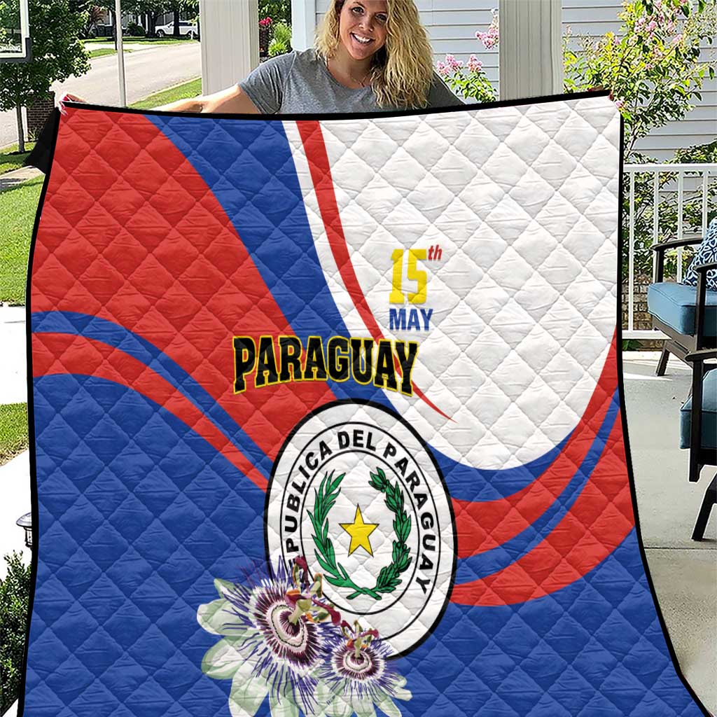 Paraguay Independence Day 2025 Quilt Passiflora Paz y justicia