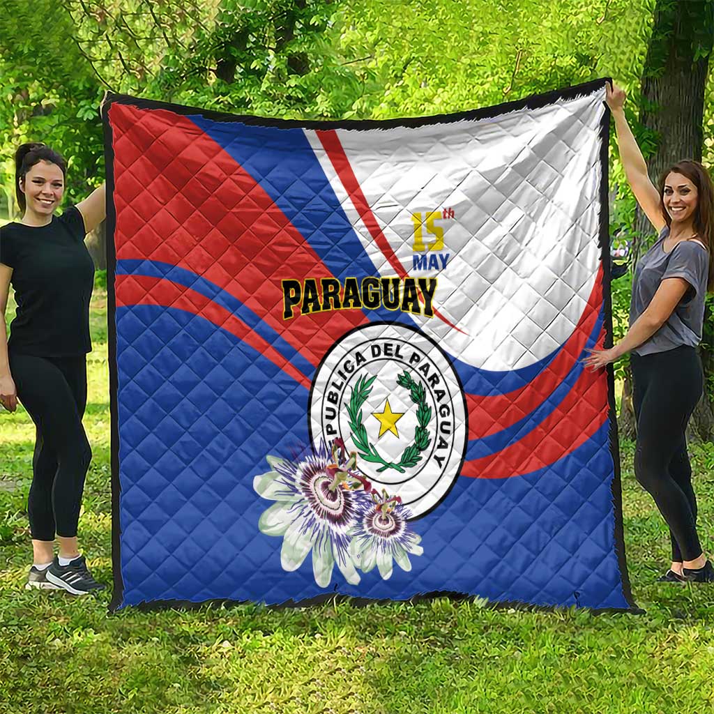 Paraguay Independence Day 2025 Quilt Passiflora Paz y justicia