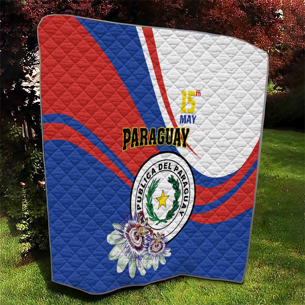 Paraguay Independence Day 2025 Quilt Passiflora Paz y justicia