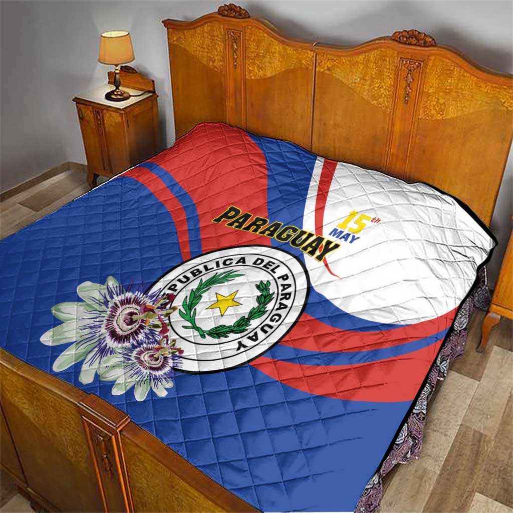 Paraguay Independence Day 2025 Quilt Passiflora Paz y justicia