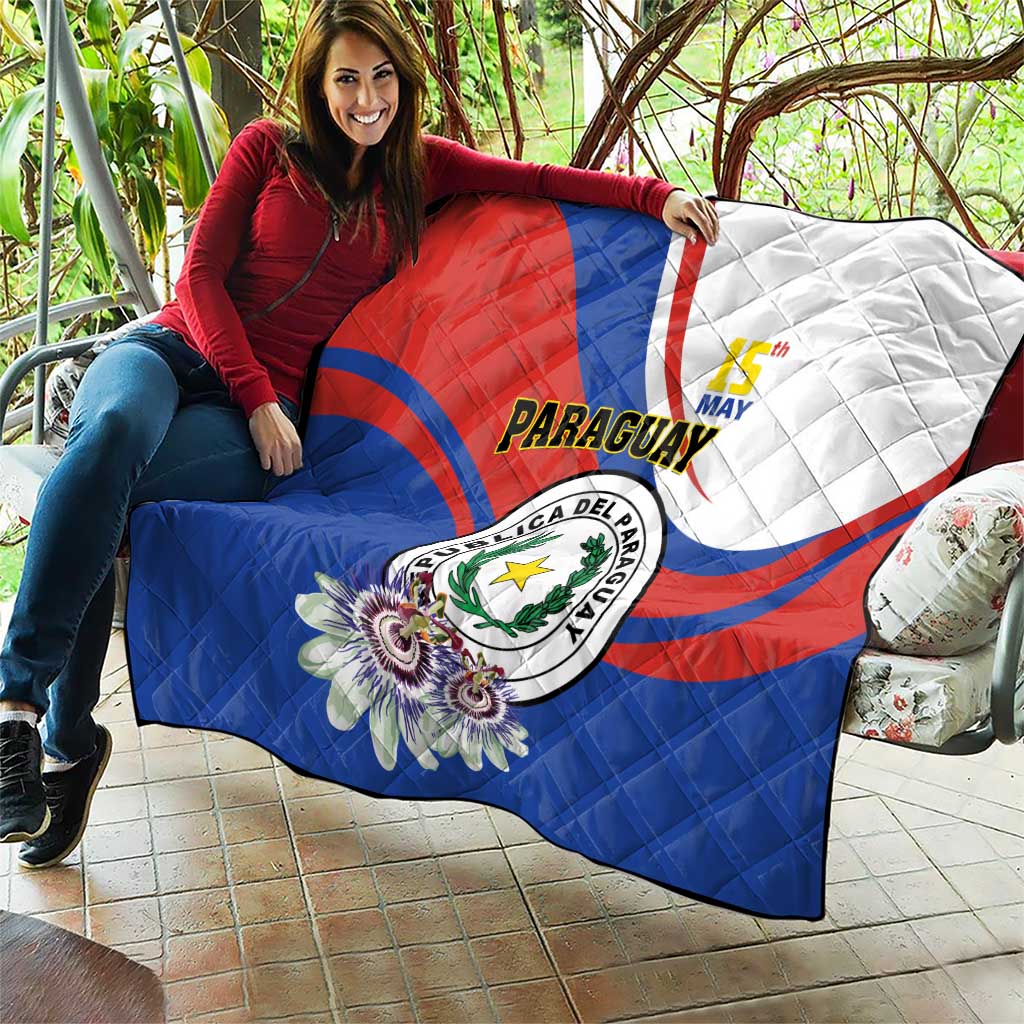 Paraguay Independence Day 2025 Quilt Passiflora Paz y justicia