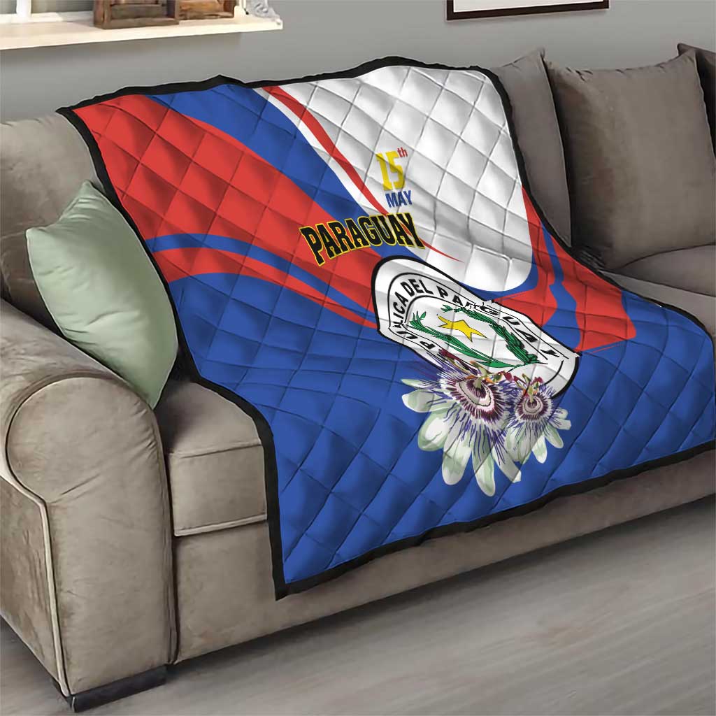 Paraguay Independence Day 2025 Quilt Passiflora Paz y justicia