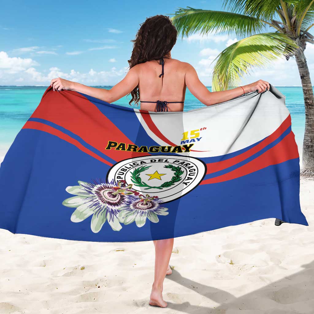 Paraguay Independence Day 2025 Sarong Passiflora Paz y justicia