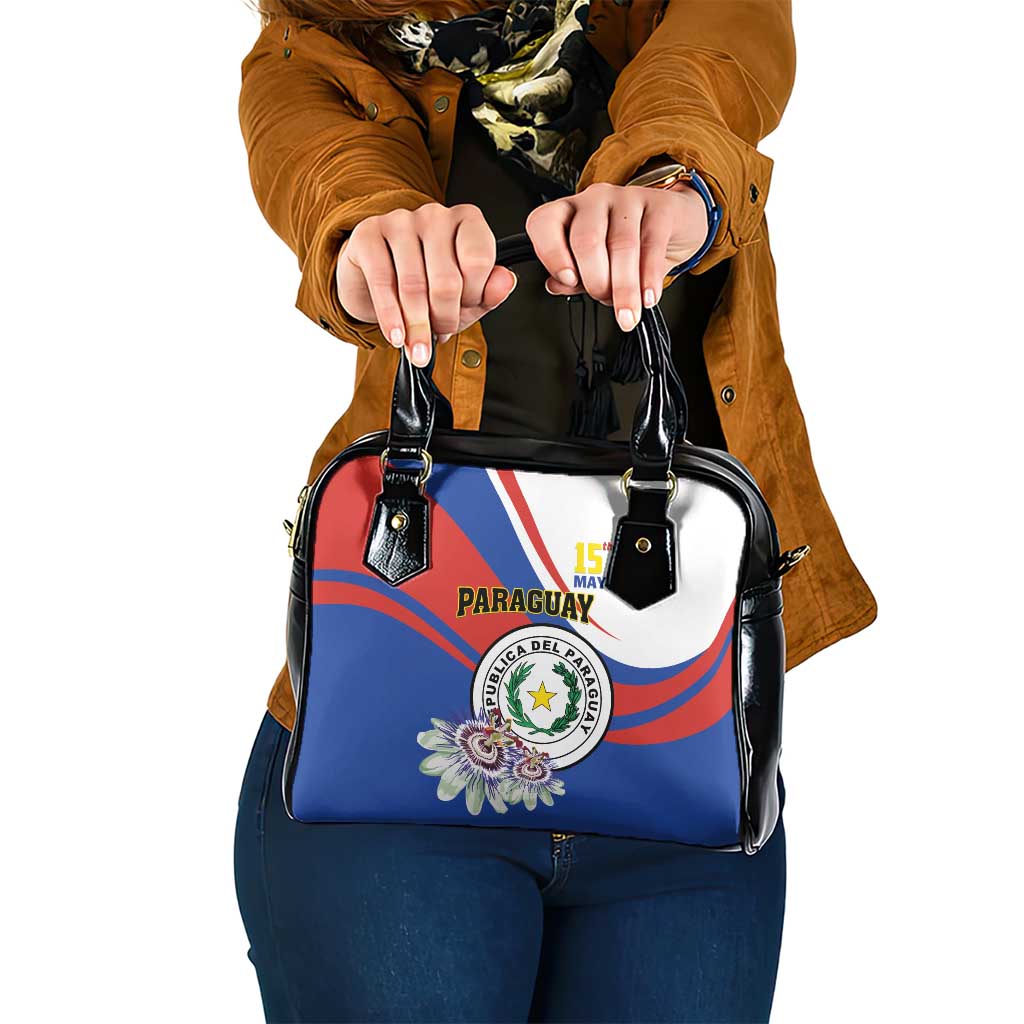 Paraguay Independence Day 2025 Shoulder Handbag Passiflora Paz y justicia