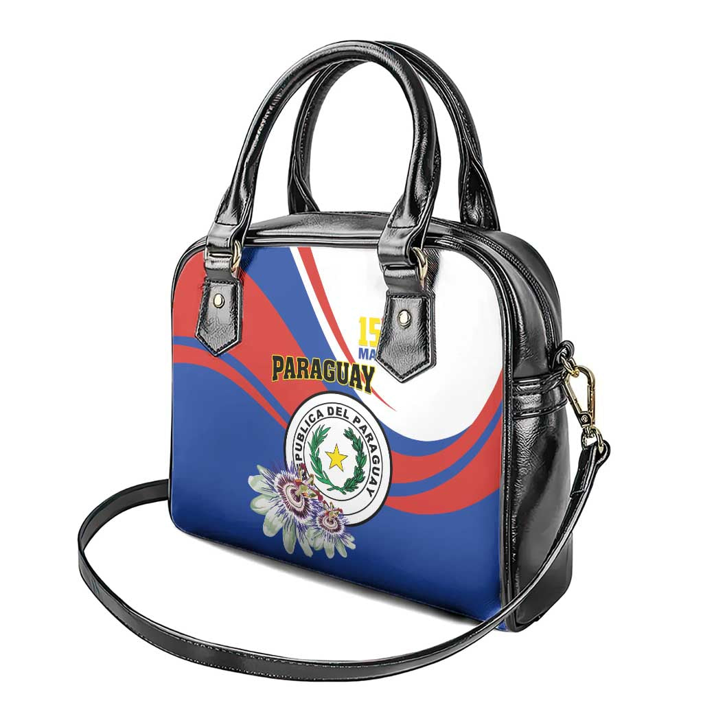 Paraguay Independence Day 2025 Shoulder Handbag Passiflora Paz y justicia