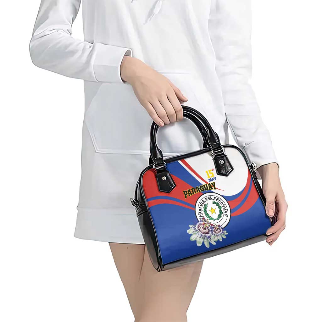 Paraguay Independence Day 2025 Shoulder Handbag Passiflora Paz y justicia