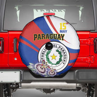 Paraguay Independence Day 2025 Spare Tire Cover Passiflora Paz y justicia