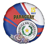 Paraguay Independence Day 2025 Spare Tire Cover Passiflora Paz y justicia