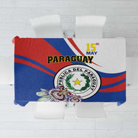Paraguay Independence Day 2025 Tablecloth Passiflora Paz y justicia