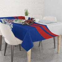 Paraguay Independence Day 2025 Tablecloth Passiflora Paz y justicia