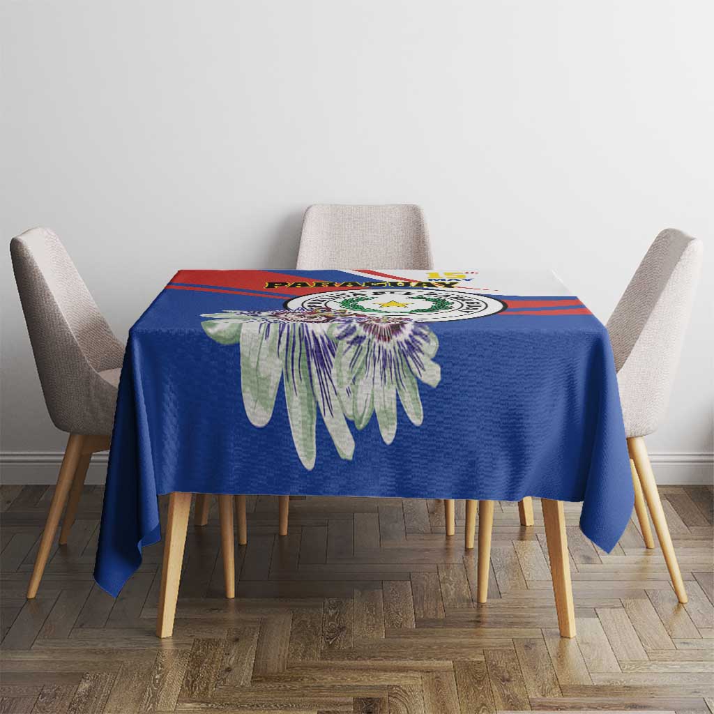 Paraguay Independence Day 2025 Tablecloth Passiflora Paz y justicia