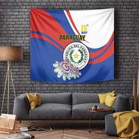 Paraguay Independence Day 2025 Tapestry Passiflora Paz y justicia