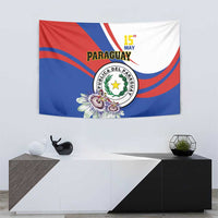 Paraguay Independence Day 2025 Tapestry Passiflora Paz y justicia