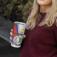 Personalized Paraguay Independence Day 2025 Tumbler Cup Passiflora Paz y justicia