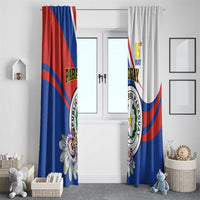 Paraguay Independence Day 2025 Window Curtain Passiflora Paz y justicia