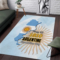 Argentine Revolution Day 1810 Area Rug Sol de Mayo