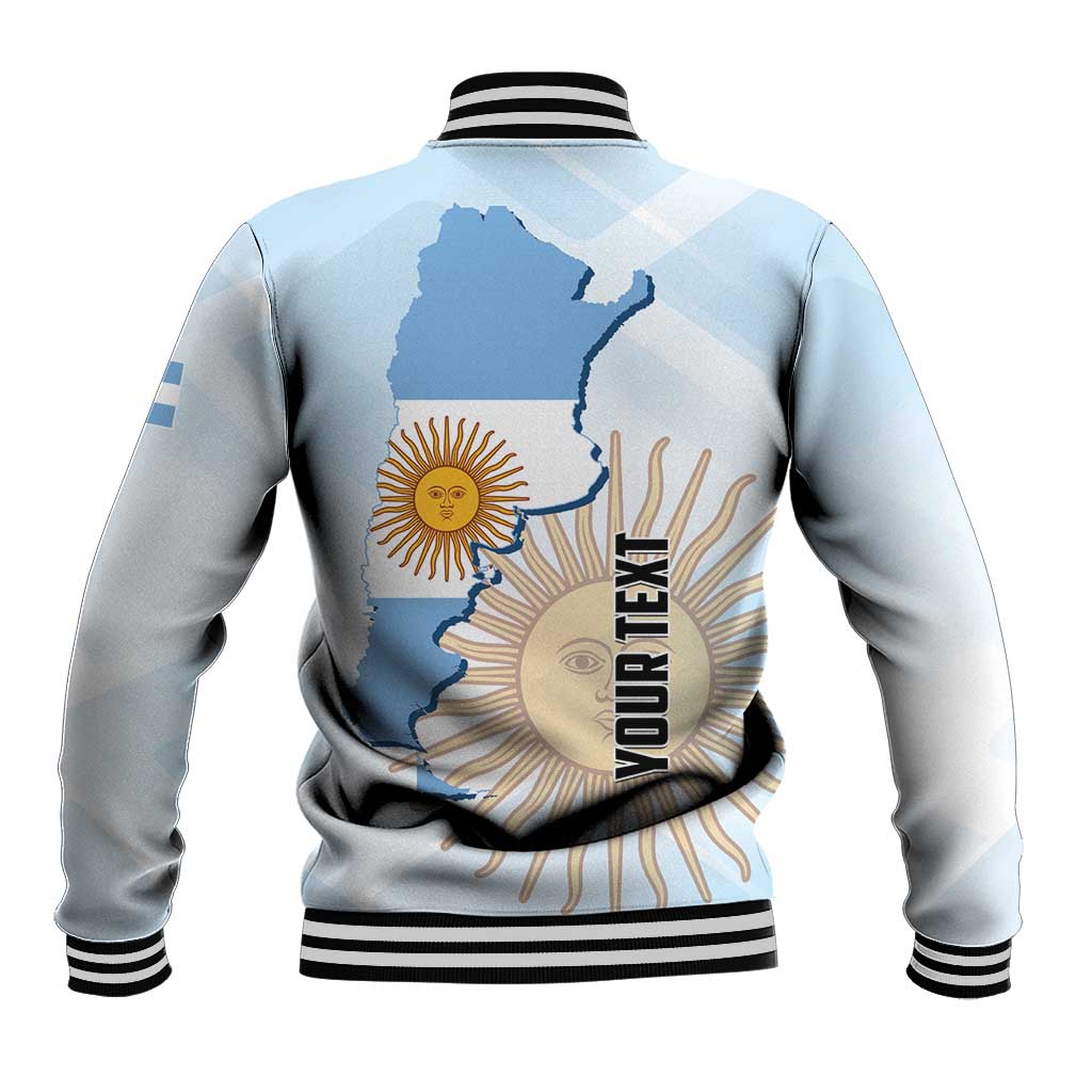 Personalized Argentine Revolution Day 1810 Baseball Jacket Sol de Mayo